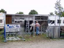 Unser Stand auf dem Barthelmarkt in Oberstimm 2004